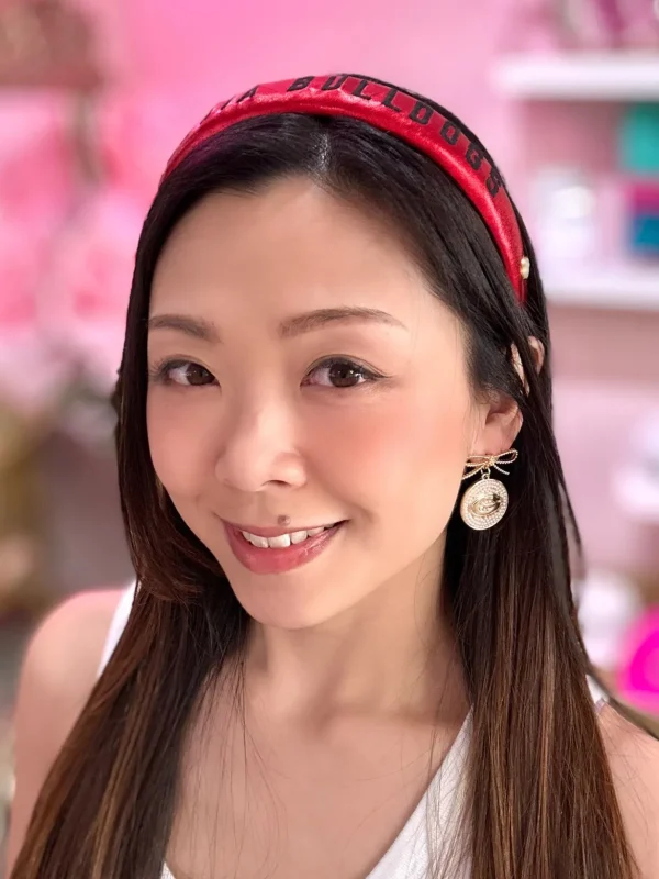Georgia Pearl Bow Medallion Earrings-Brianna Cannon New