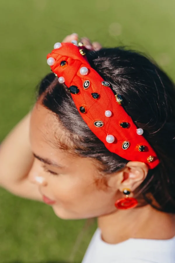 Georgia Red Logo Headband-Brianna Cannon Discount