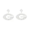 Georgia Silver Power G Earring with BC Logo-Brianna Cannon Sale