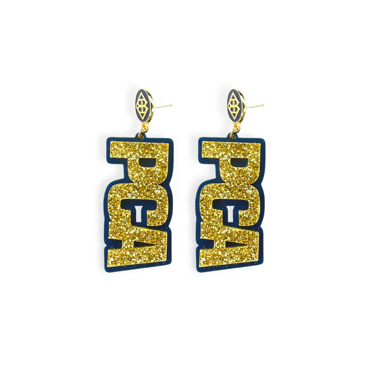 gold__navy_pca_earrings_0.webp Gold & Navy PCA Earrings-Brianna Cannon Clearance