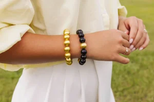 Gold Beaded Brianna Bracelet-Brianna Cannon Fashion