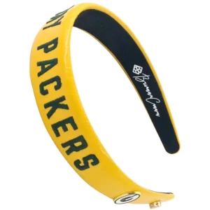Green Bay Packers Thin Embroidered Headband-Brianna Cannon Hot