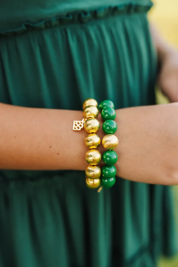 Green Beaded Brianna Bracelet-Brianna Cannon Clearance