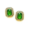 Green Jeweled Studs-Brianna Cannon Fashion