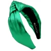 Green Puff Metallic Knotted Headband-Brianna Cannon Online