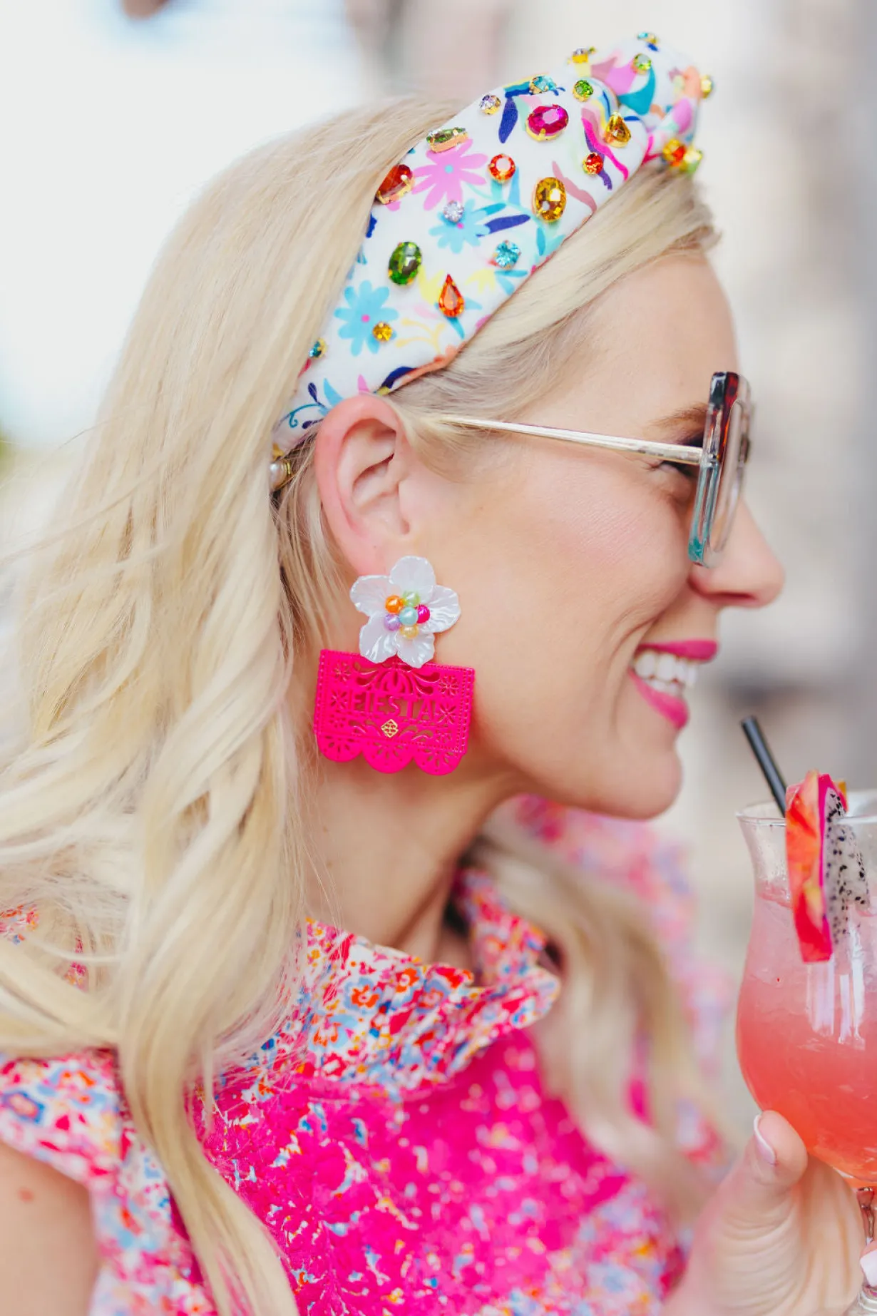 hot_pink_fiesta_papel_pic_1.webp Hot Pink Fiesta Papel Picado Earrings-Brianna Cannon Online