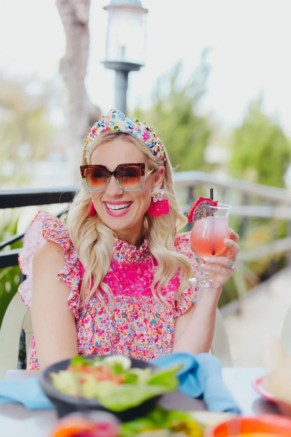 Hot Pink Fiesta Papel Picado Earrings-Brianna Cannon Online
