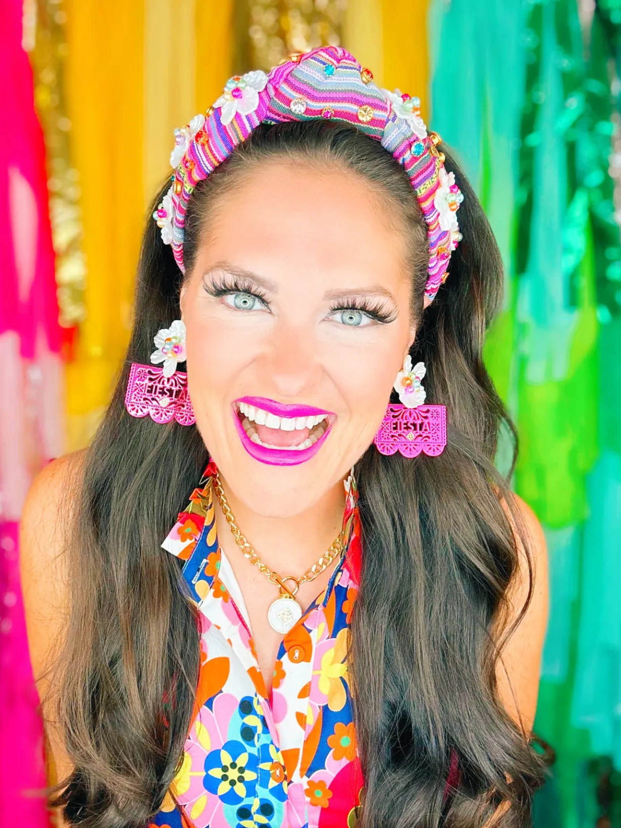 hot_pink_fiesta_papel_pic_3.webp Hot Pink Fiesta Papel Picado Earrings-Brianna Cannon Online