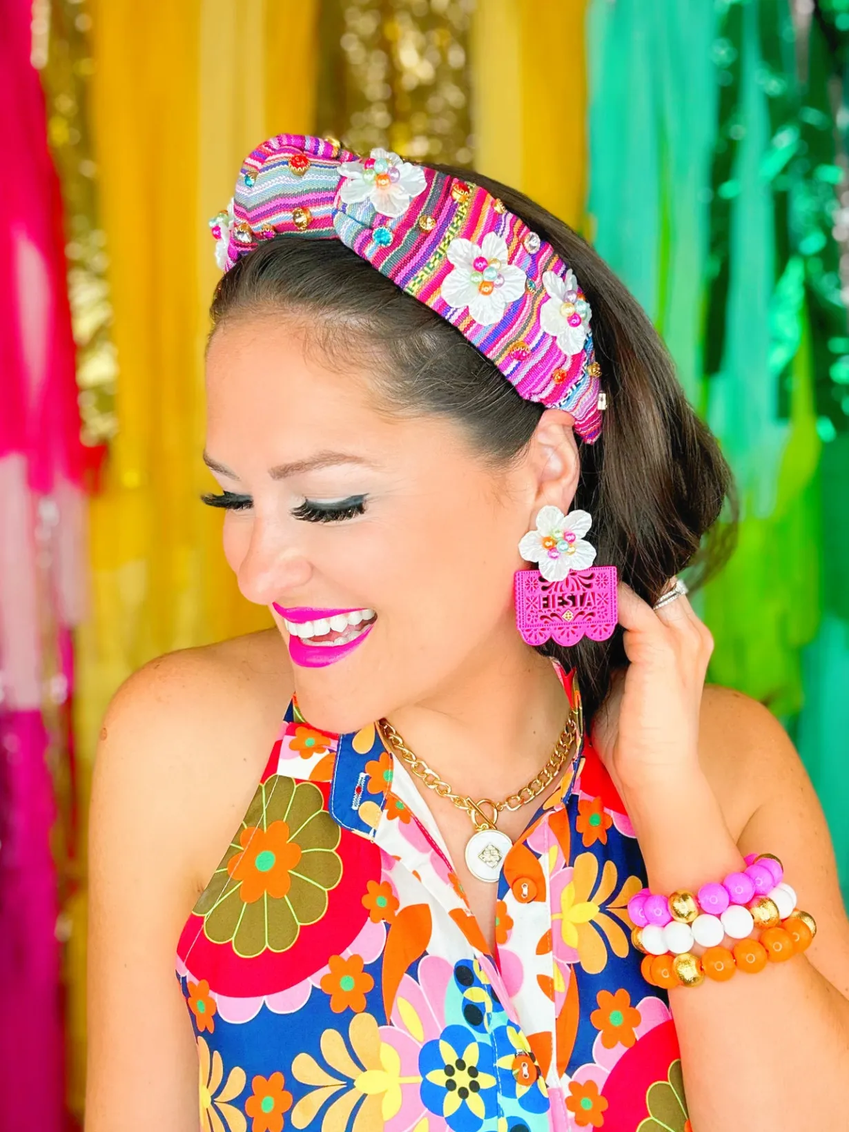 hot_pink_fiesta_papel_pic_5.webp Hot Pink Fiesta Papel Picado Earrings-Brianna Cannon Online