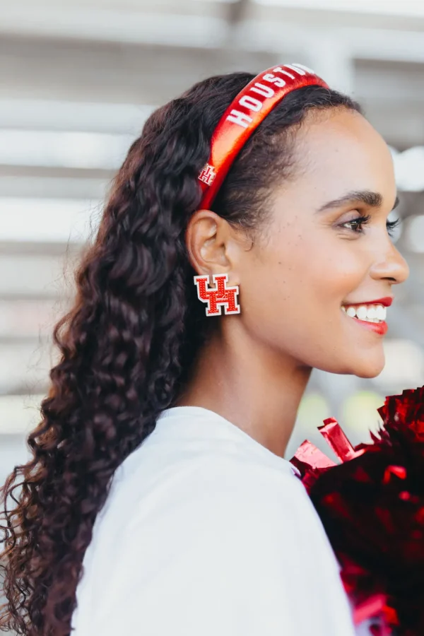 Houston Pavé Logo Studs-Brianna Cannon New