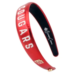 Houston Red Thin Embroidered Headband-Brianna Cannon Discount