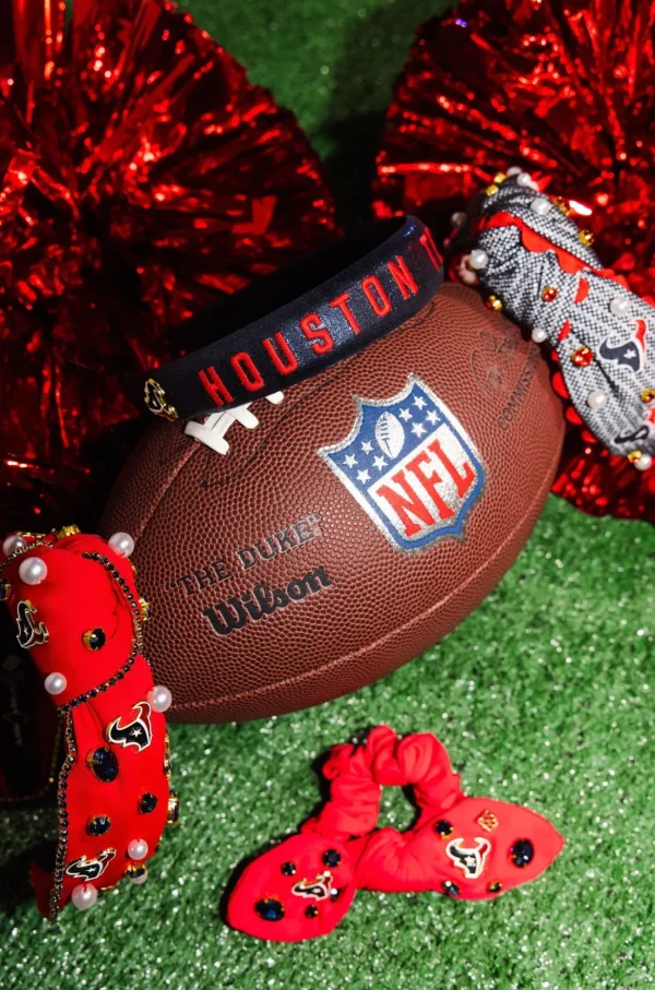 Houston Texans Adult Cross Stitch Headband-Brianna Cannon Outlet