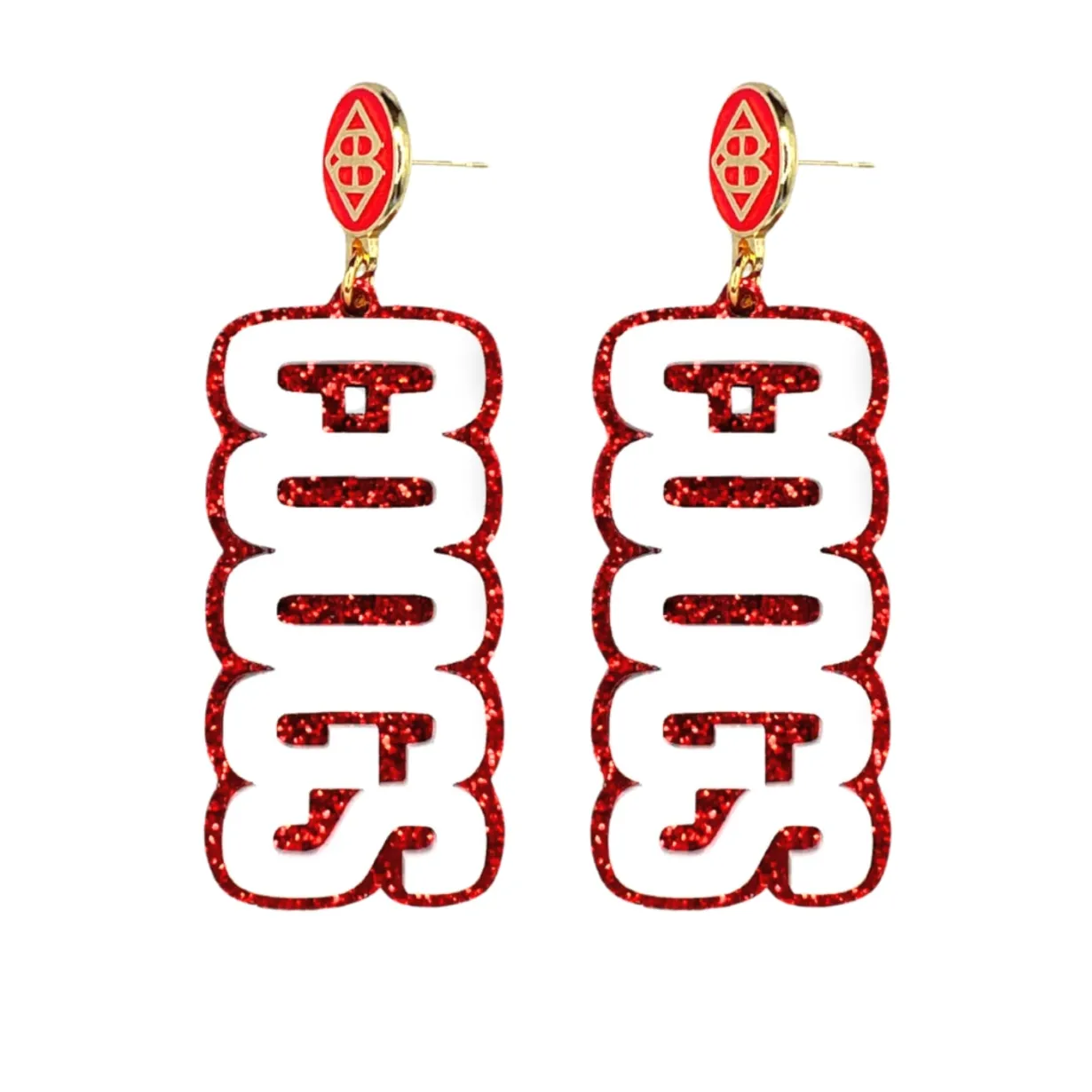 houston_white__red_coogs__0.webp Houston White & Red COOGS Earrings-Brianna Cannon Fashion