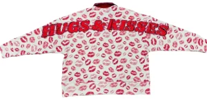 Hugs & Kisses Lips Sweatshirt-Brianna Cannon Sale