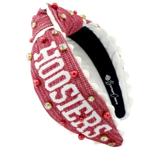 Indiana Adult HOOSIERS Cross Stitch Headband-Brianna Cannon New