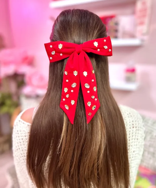 Indiana Crimson Bow Barrette-Brianna Cannon Online