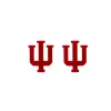 Indiana Crimson Logo Stud Earrings-Brianna Cannon Sale