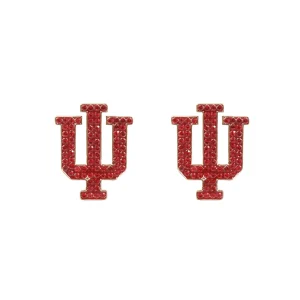 Indiana Pavé Logo Studs-Brianna Cannon Fashion