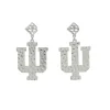 Indiana Silver Logo Earring with BC Logo-Brianna Cannon Online