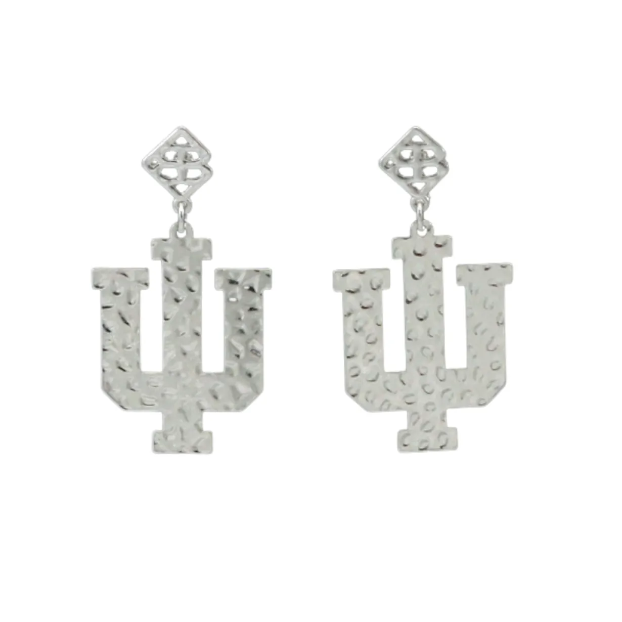 indiana_silver_logo_earri_0.webp Indiana Silver Logo Earring with BC Logo-Brianna Cannon Online
