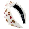 Indiana White Logo Headband-Brianna Cannon Sale