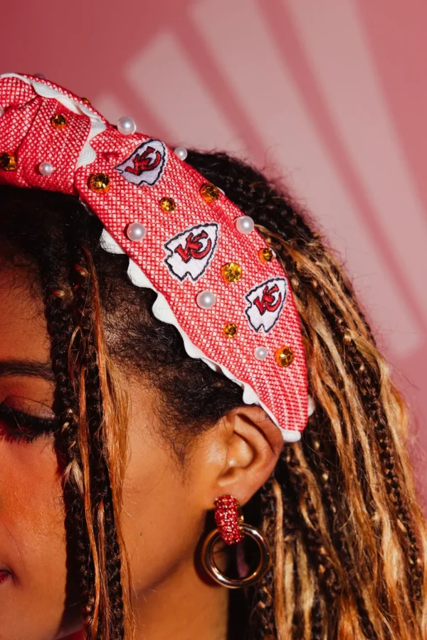Kansas City Chiefs Adult Cross Stitch Headband-Brianna Cannon Hot