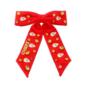 Kansas City Chiefs Red Bow Barrette-Brianna Cannon New
