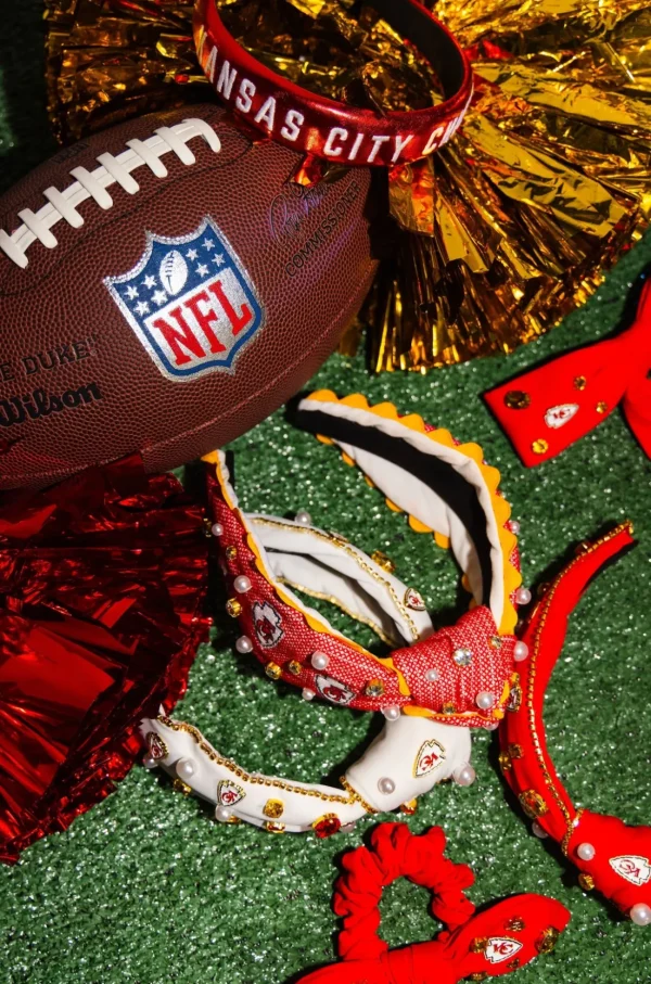 Kansas City Chiefs Red Bow Barrette-Brianna Cannon New