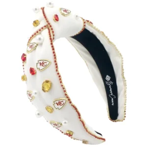 Kansas City Chiefs White Logo Headband-Brianna Cannon Hot