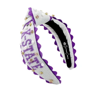Kansas State Child K-STATE Cross Stitch Headband-Brianna Cannon Fashion