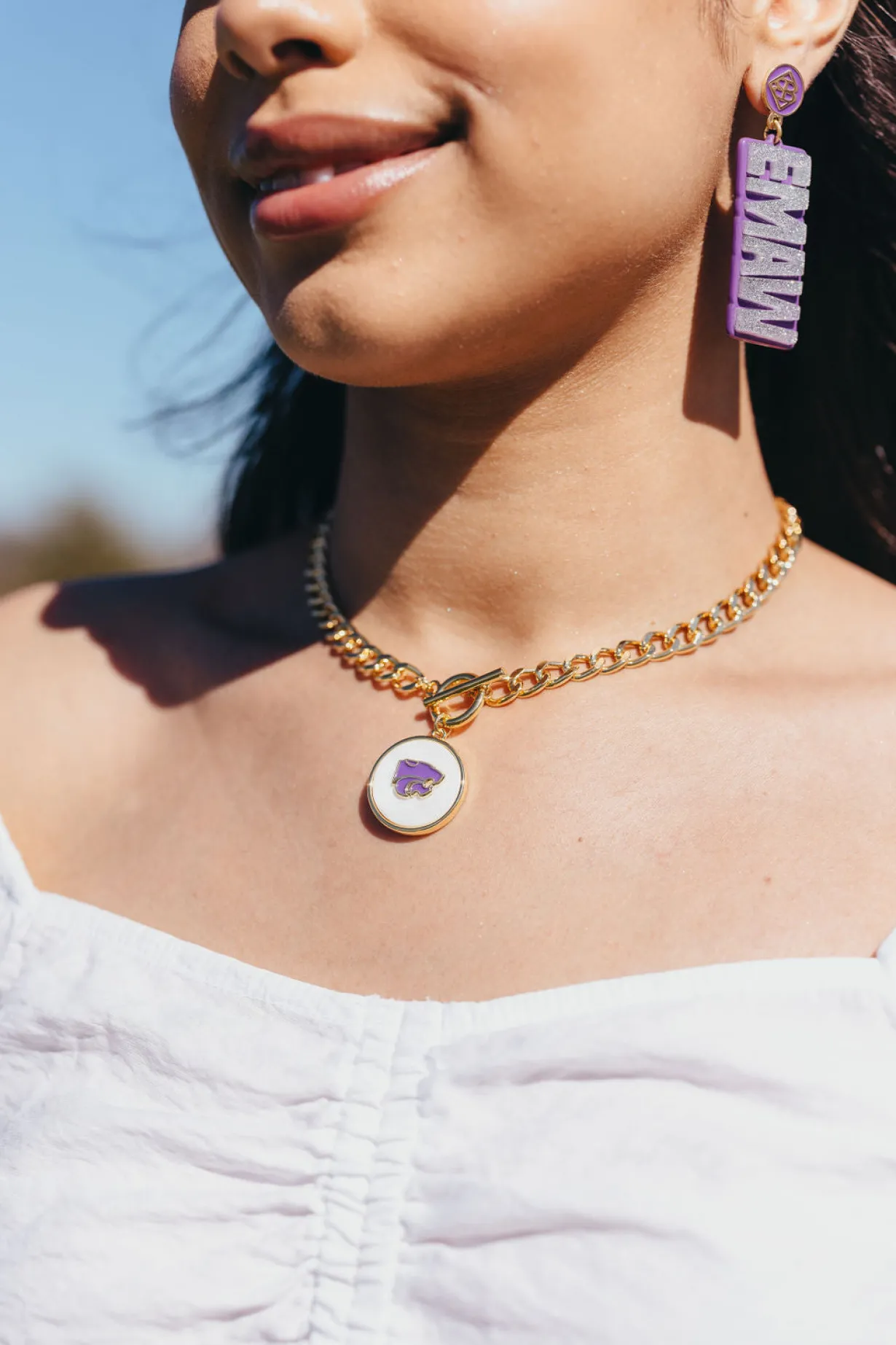 kansas_state_logo_necklac_2.webp Kansas State Logo Necklace-Brianna Cannon Discount