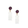 Kansas State Mini White EMAW Earrings-Brianna Cannon Best