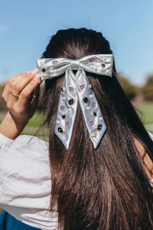 Kansas State Silver Bow Barrette-Brianna Cannon Discount