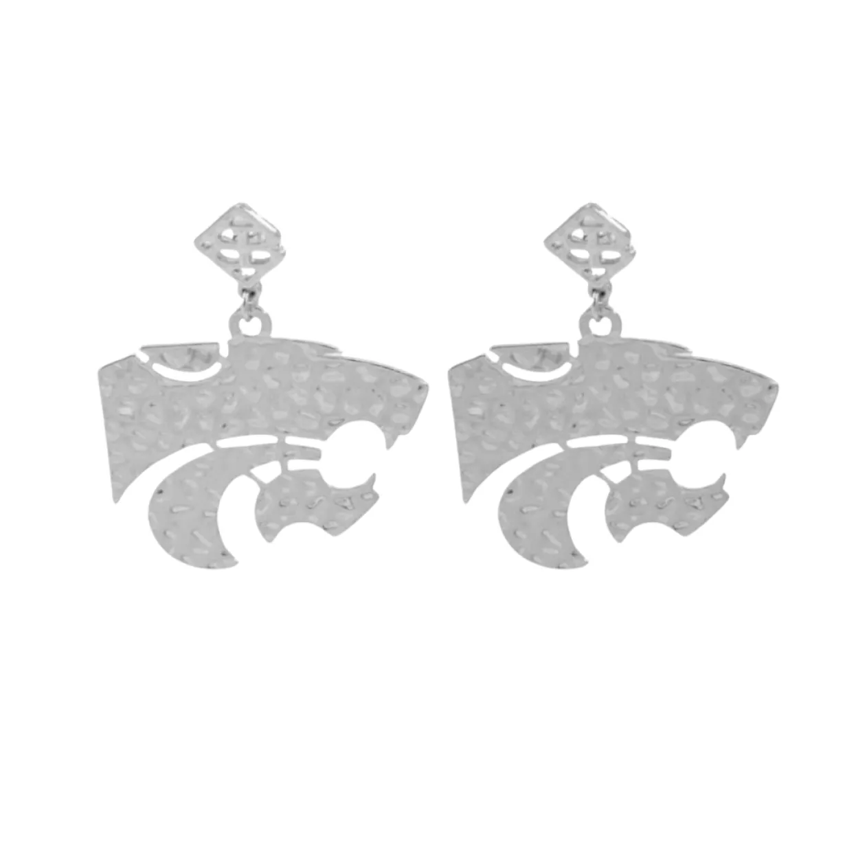 kansas_state_silver_logo__0-1.webp Kansas State Silver Logo Earring with BC Logo-Brianna Cannon New