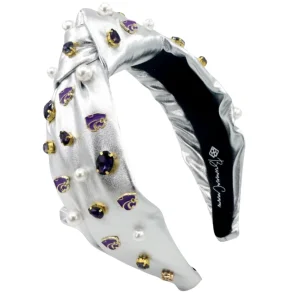 Kansas State Silver Logo Headband-Brianna Cannon Fashion