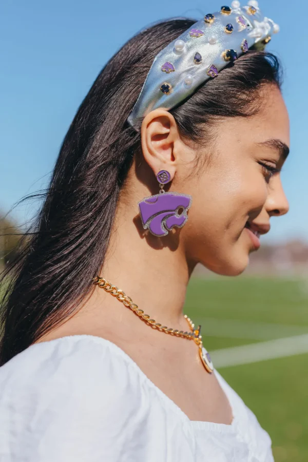 Kansas State Silver Logo Headband-Brianna Cannon Fashion