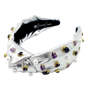 Kansas State Silver Logo Headband-Brianna Cannon Fashion