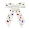 Kansas White Bow Barrette-Brianna Cannon Hot