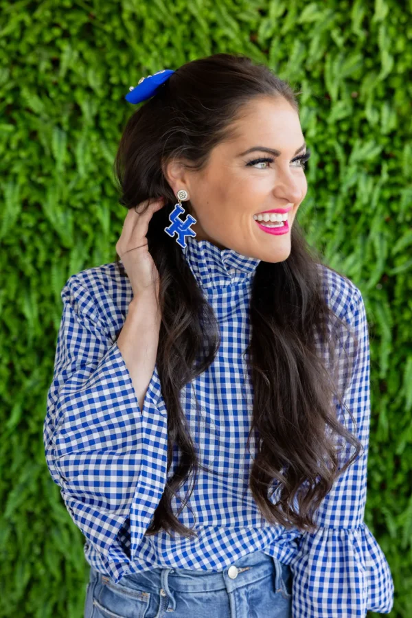 Kentucky Blue & White UK Earrings-Brianna Cannon Online