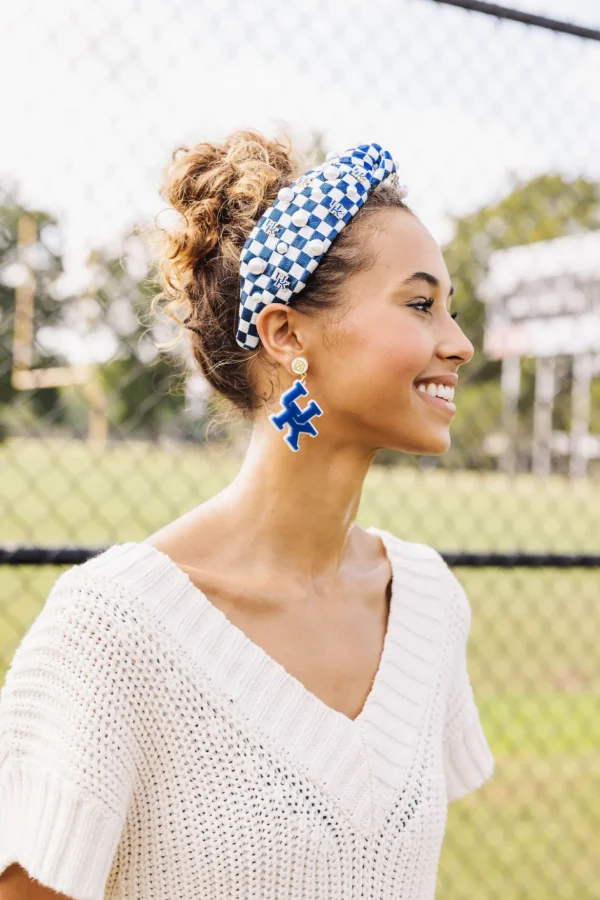 Kentucky Blue & White UK Earrings-Brianna Cannon Online