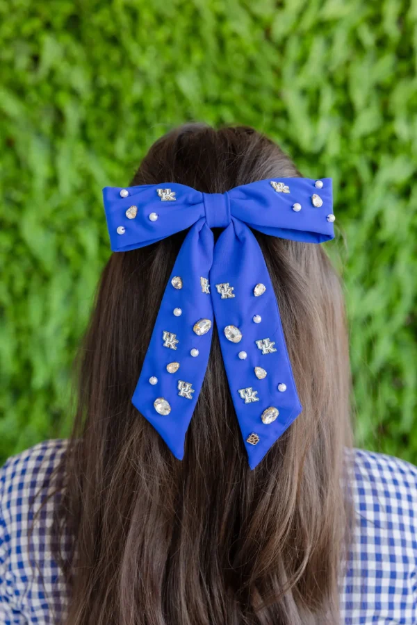 Kentucky Blue Bow Barrette-Brianna Cannon New