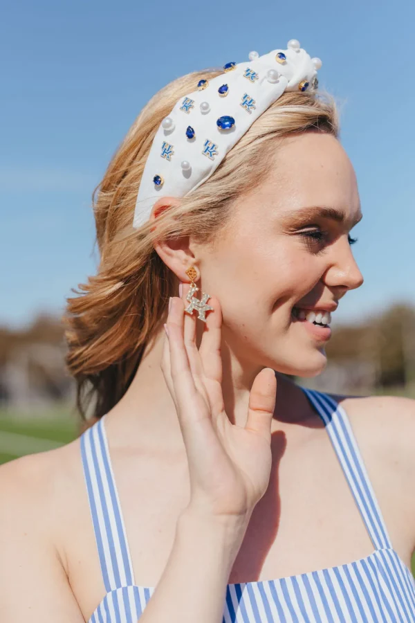 Kentucky Gold Logo Earring with BC Logo-Brianna Cannon Sale
