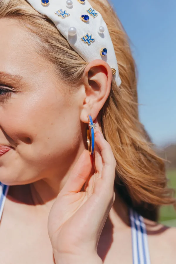 Kentucky Logo Hoop Earrings-Brianna Cannon Discount