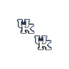Kentucky White & Blue Glitter UK Stud-Brianna Cannon Outlet