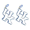 Kentucky White & Blue Glitter UK Earrings-Brianna Cannon Outlet