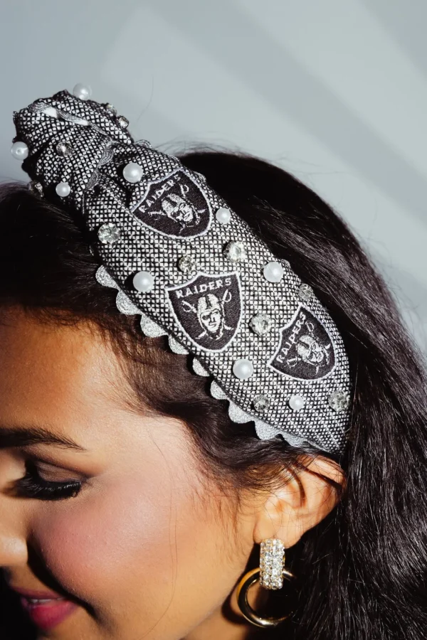 Las Vegas Raiders Adult Cross Stitch Headband-Brianna Cannon Discount