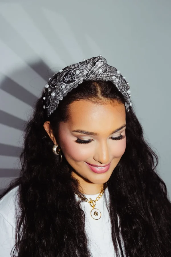 Las Vegas Raiders Adult Cross Stitch Headband-Brianna Cannon Discount