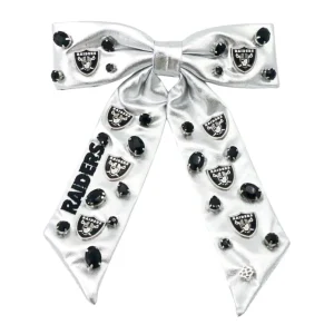 Las Vegas Raiders Silver Bow Barrette-Brianna Cannon Sale