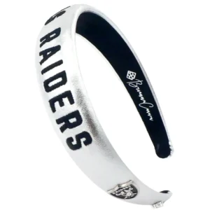 Las Vegas Raiders Thin Embroidered Headband-Brianna Cannon Sale