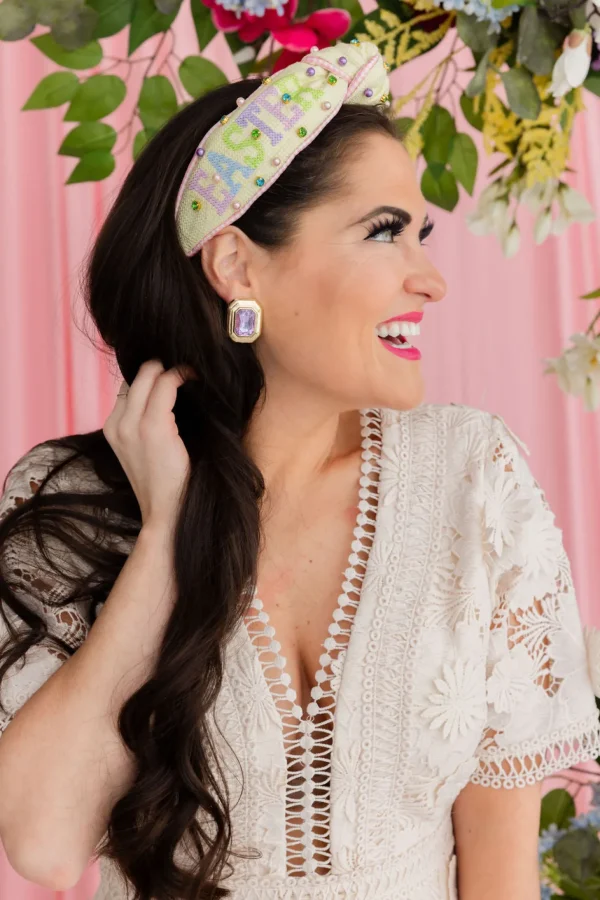 Lavender Jeweled Studs-Brianna Cannon Clearance
